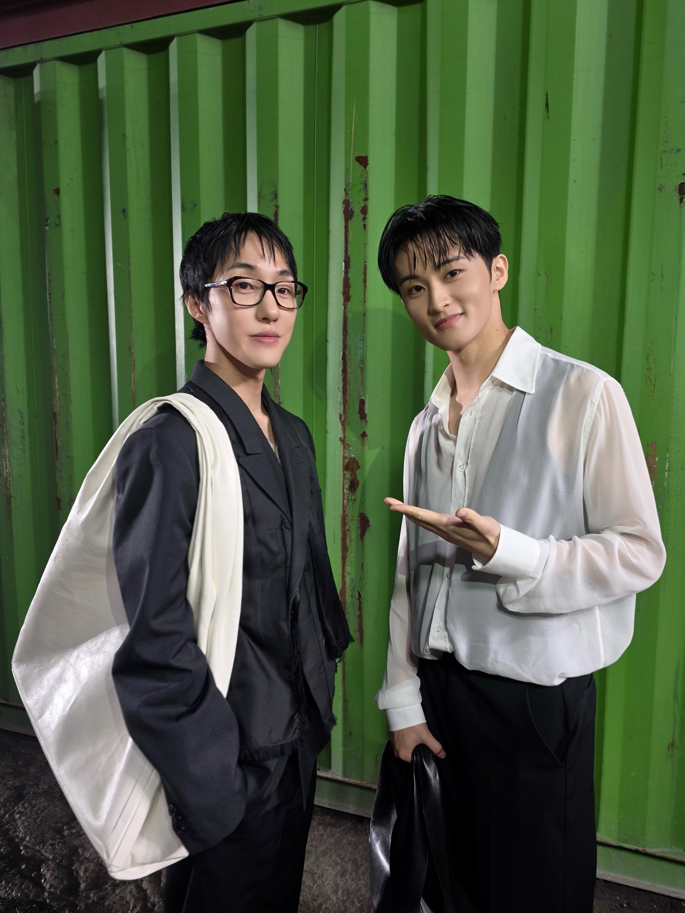 Update Mark 260401 NCT SNS Update - Mark with Zion.T at the Maison Margiela F/W ...